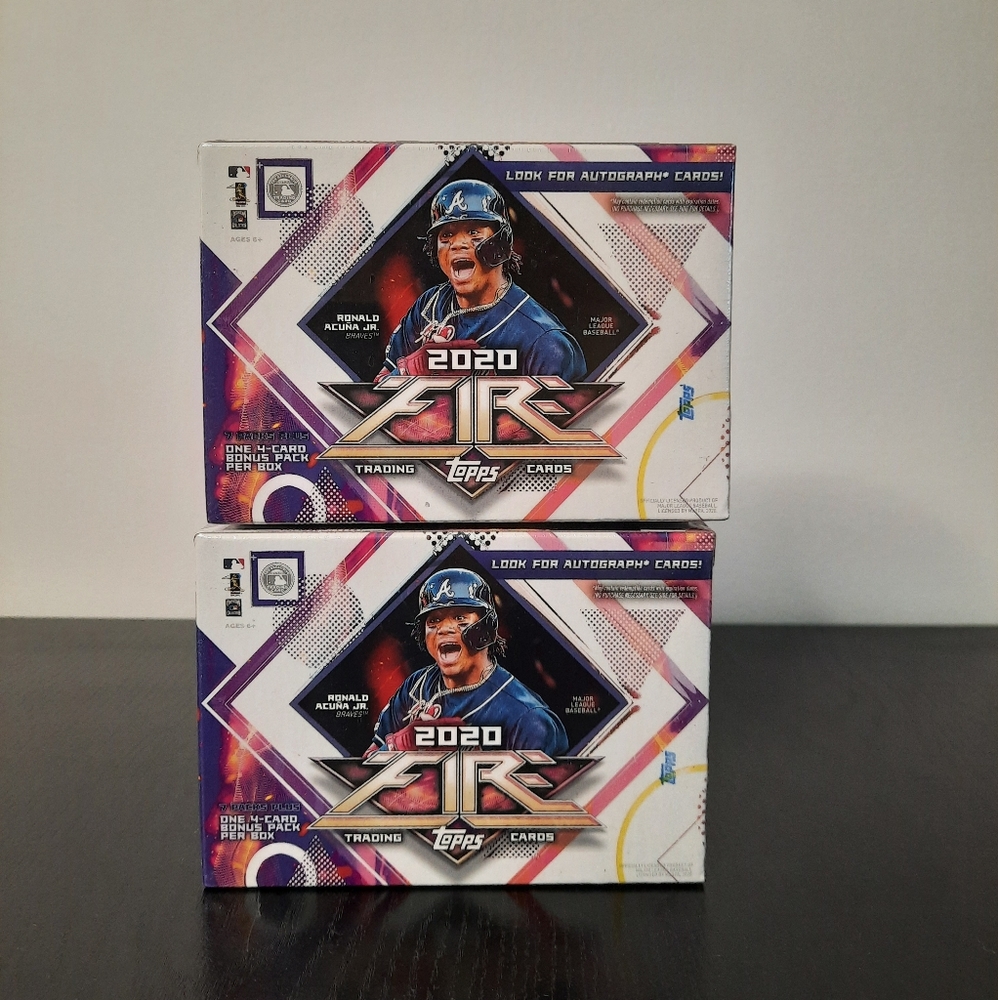 2020 Topps Fire Baseball Blaster Box Lot